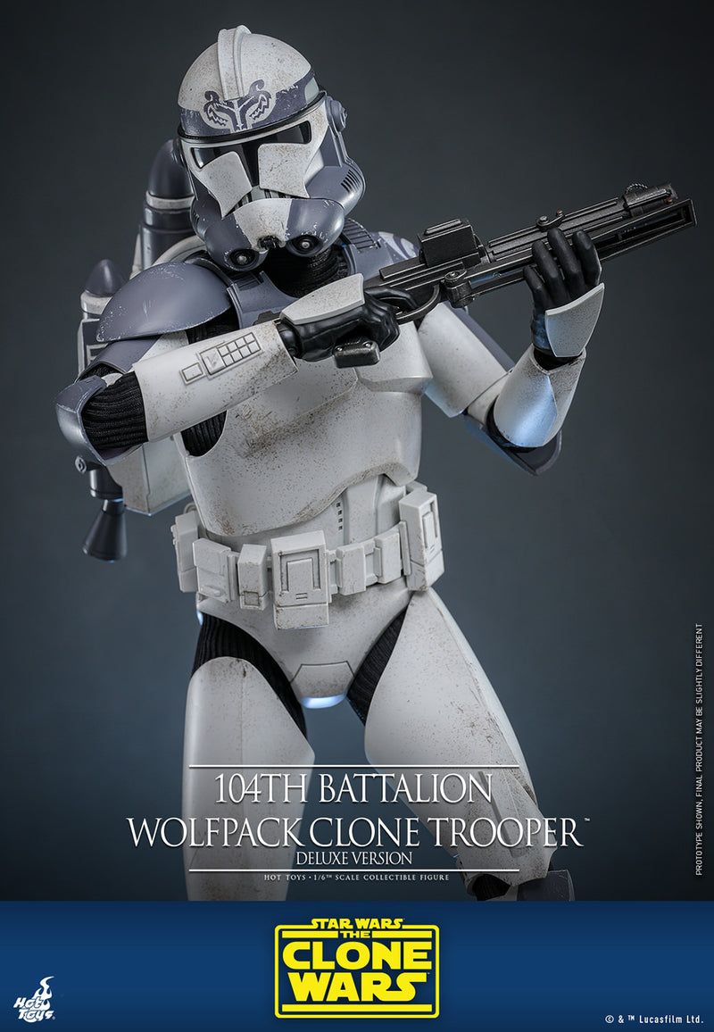 Load image into Gallery viewer, Hot Toys - Star Wars: The Clone Wars - 104th Battalion Wolfpack Clone Trooper (Deluxe Version)
