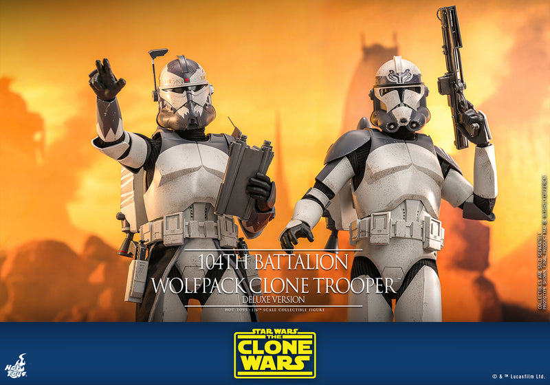 Load image into Gallery viewer, Hot Toys - Star Wars: The Clone Wars - 104th Battalion Wolfpack Clone Trooper (Deluxe Version)
