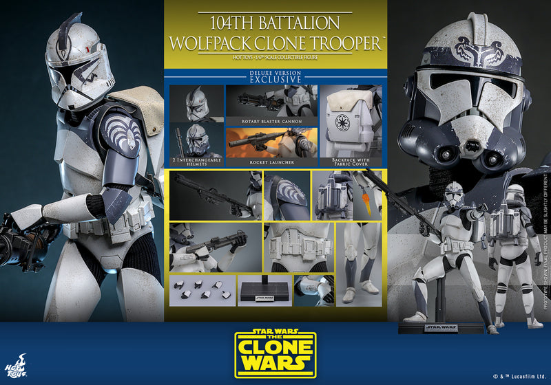 Load image into Gallery viewer, Hot Toys - Star Wars: The Clone Wars - 104th Battalion Wolfpack Clone Trooper (Deluxe Version)
