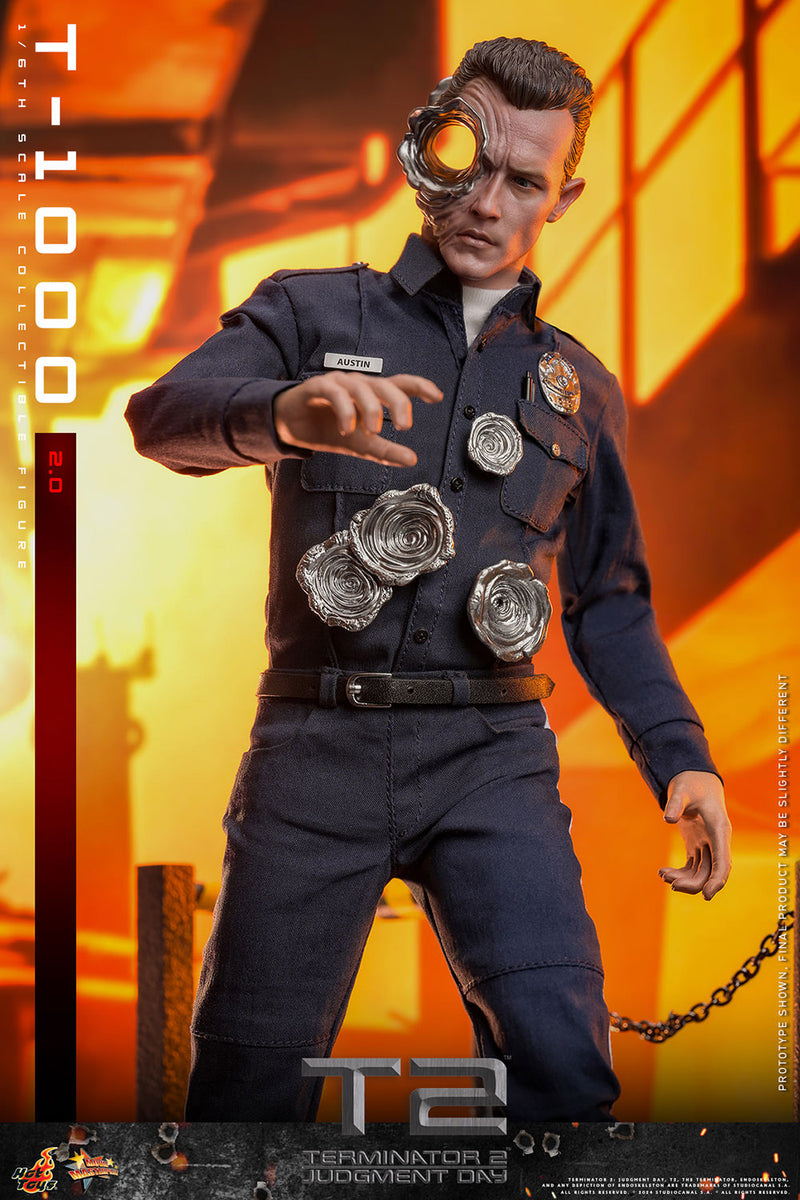 Load image into Gallery viewer, Hot Toys - Terminator 2 Judgement Day - T-1000 (Version 2.0)
