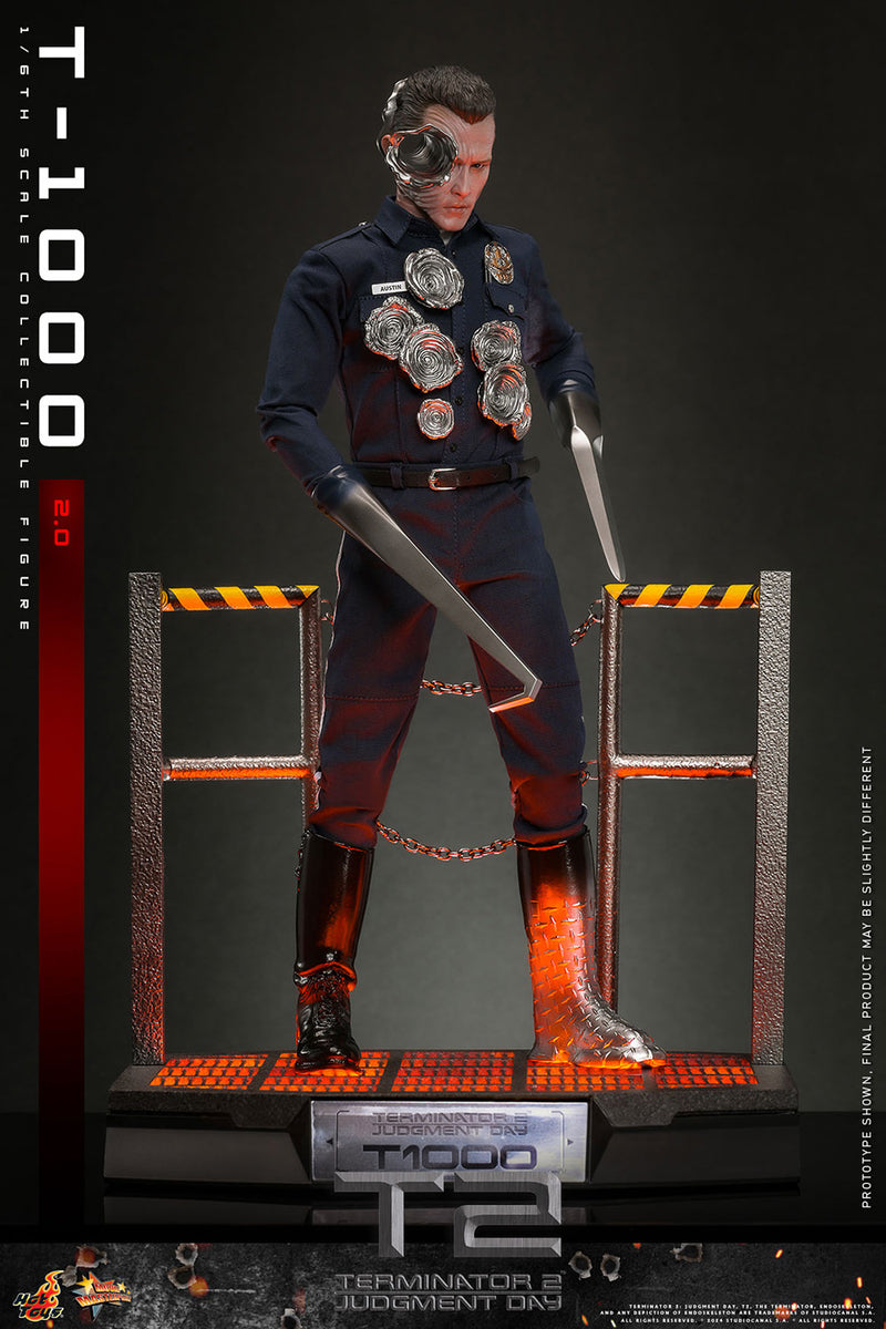 Load image into Gallery viewer, Hot Toys - Terminator 2 Judgement Day - T-1000 (Version 2.0)
