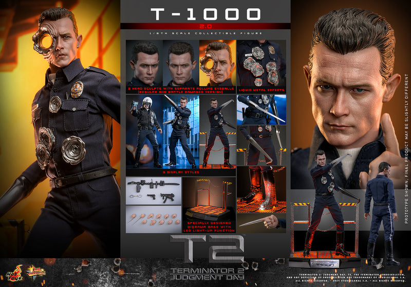 Load image into Gallery viewer, Hot Toys - Terminator 2 Judgement Day - T-1000 (Version 2.0)
