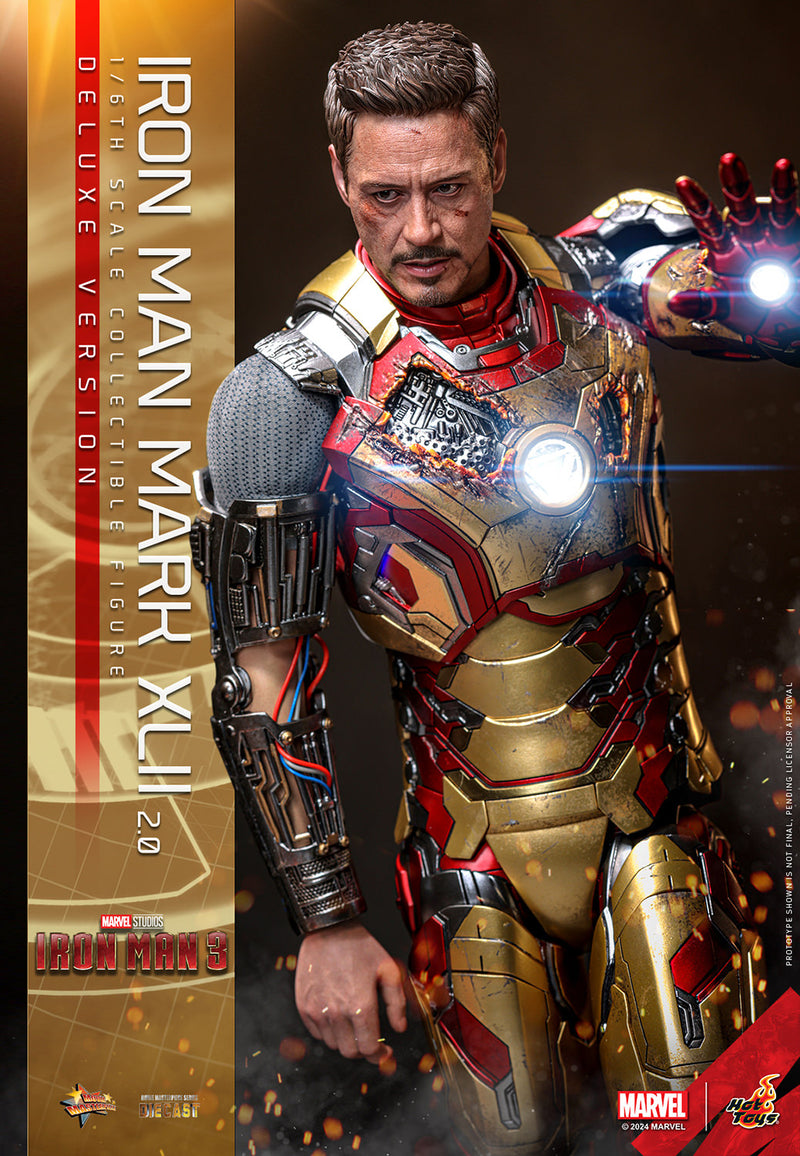 Load image into Gallery viewer, Hot Toys - Iron Man 3 - Iron Man Mark XLII (2.0) (Deluxe)
