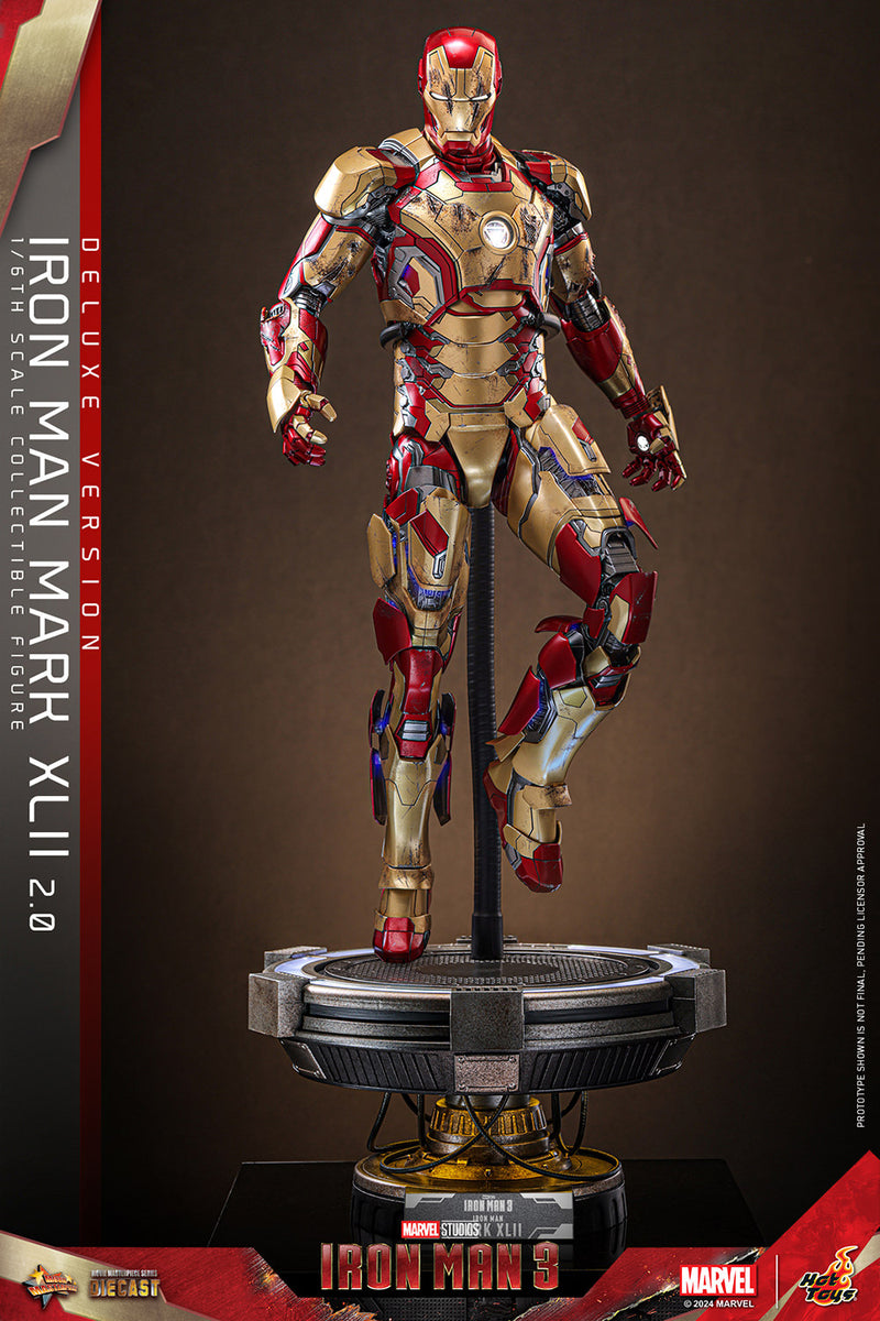 Load image into Gallery viewer, Hot Toys - Iron Man 3 - Iron Man Mark XLII (2.0) (Deluxe)
