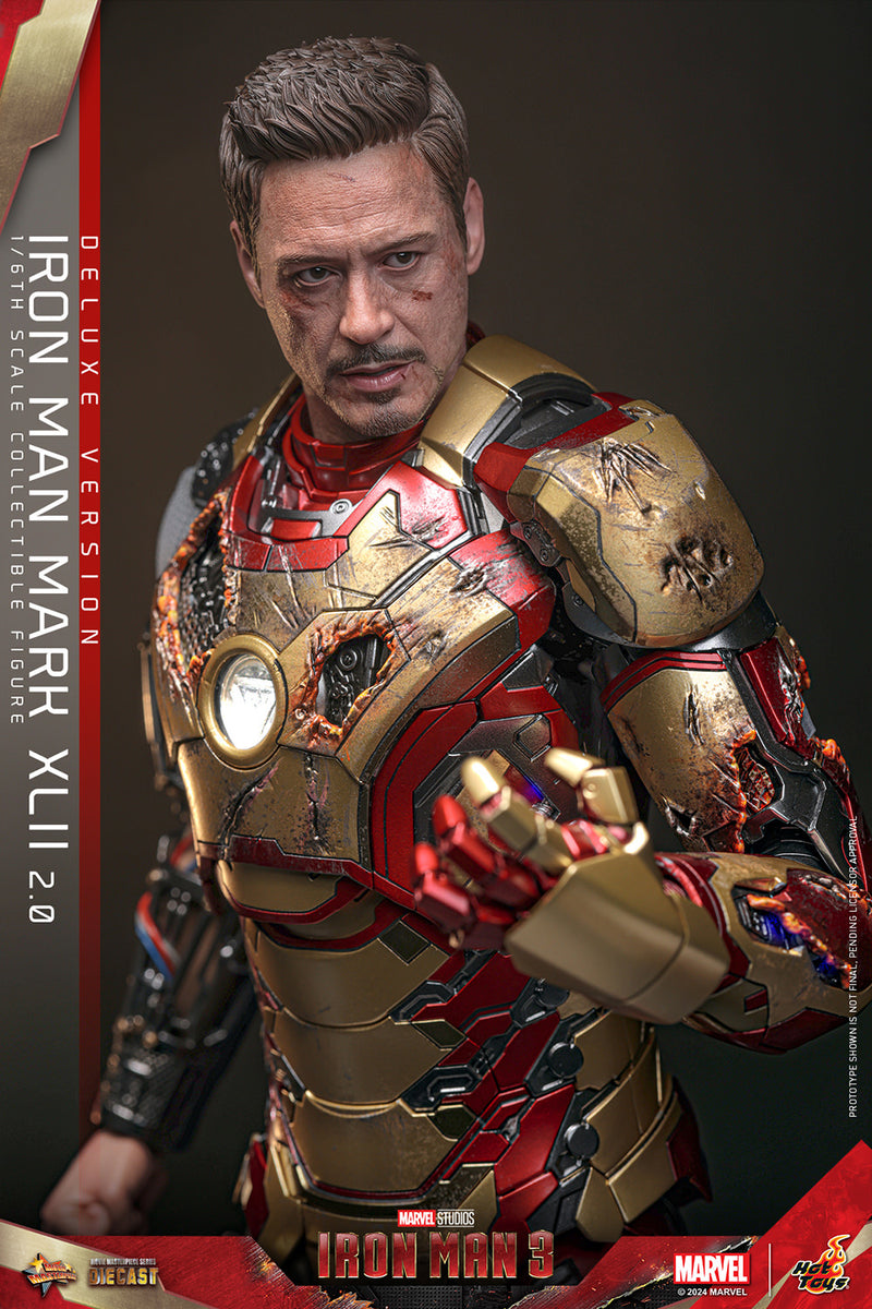 Load image into Gallery viewer, Hot Toys - Iron Man 3 - Iron Man Mark XLII (2.0) (Deluxe)
