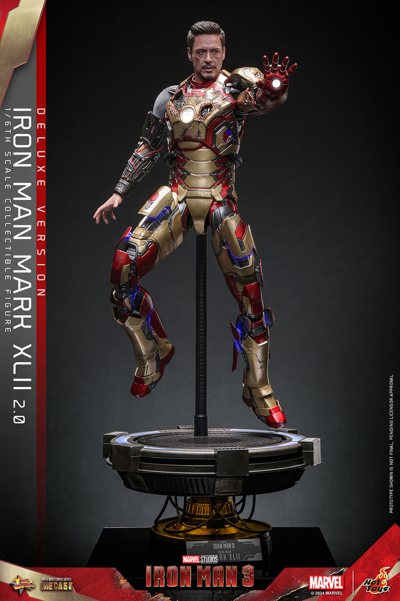 Load image into Gallery viewer, Hot Toys - Iron Man 3 - Iron Man Mark XLII (2.0) (Deluxe)
