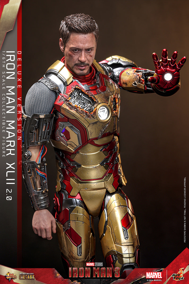 Load image into Gallery viewer, Hot Toys - Iron Man 3 - Iron Man Mark XLII (2.0) (Deluxe)
