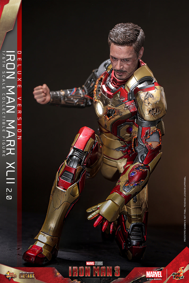 Load image into Gallery viewer, Hot Toys - Iron Man 3 - Iron Man Mark XLII (2.0) (Deluxe)
