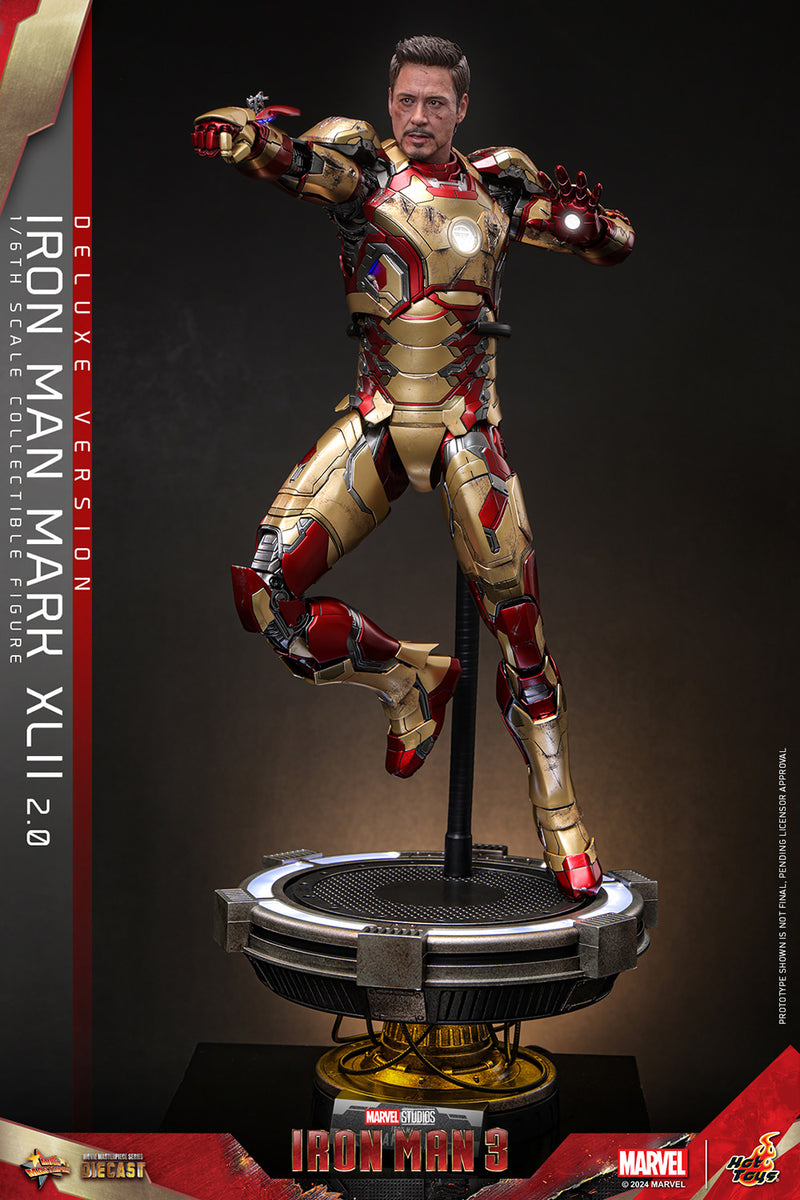 Load image into Gallery viewer, Hot Toys - Iron Man 3 - Iron Man Mark XLII (2.0) (Deluxe)
