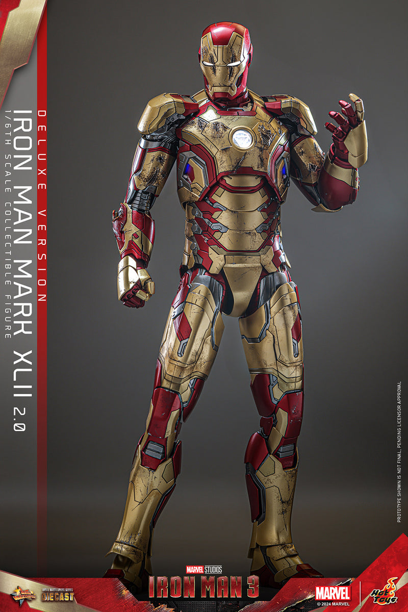 Load image into Gallery viewer, Hot Toys - Iron Man 3 - Iron Man Mark XLII (2.0) (Deluxe)
