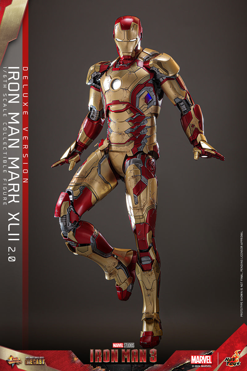 Load image into Gallery viewer, Hot Toys - Iron Man 3 - Iron Man Mark XLII (2.0) (Deluxe)
