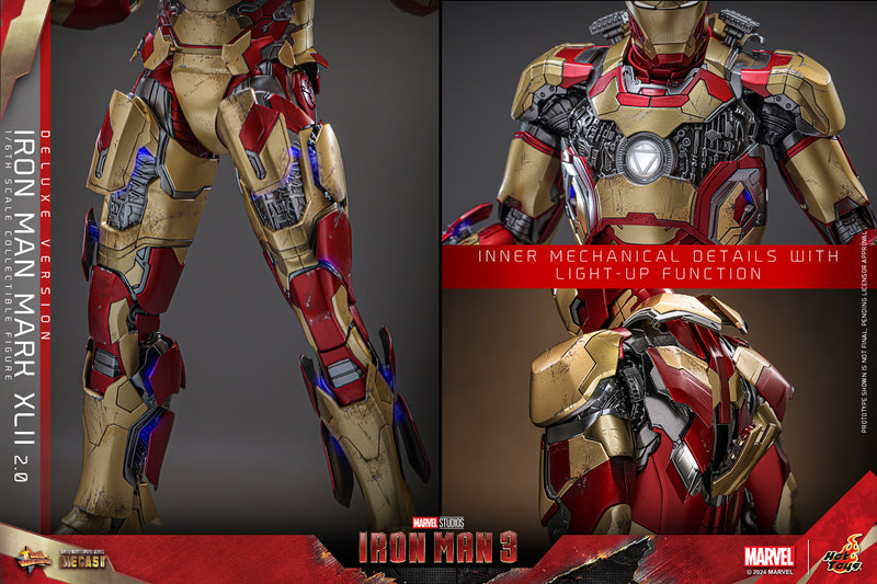 Load image into Gallery viewer, Hot Toys - Iron Man 3 - Iron Man Mark XLII (2.0) (Deluxe)
