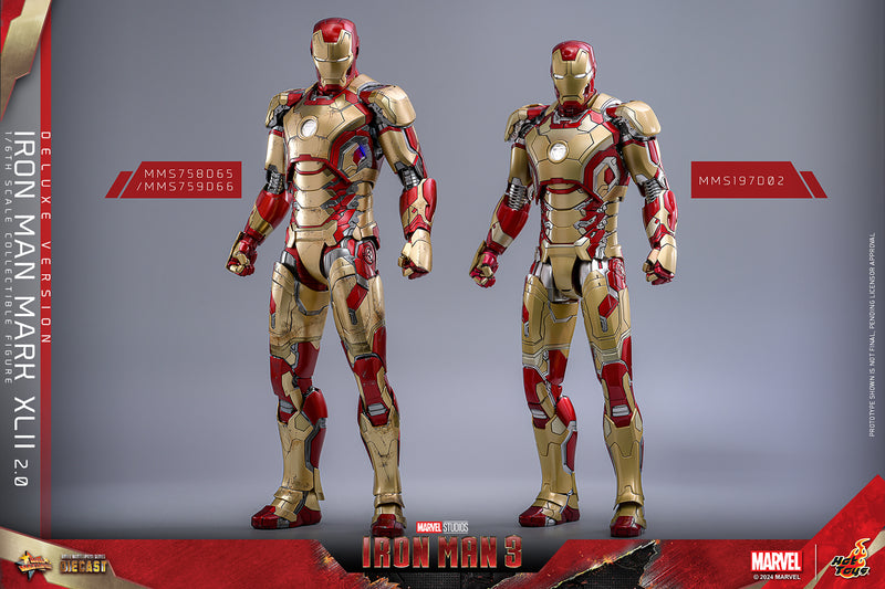 Load image into Gallery viewer, Hot Toys - Iron Man 3 - Iron Man Mark XLII (2.0) (Deluxe)
