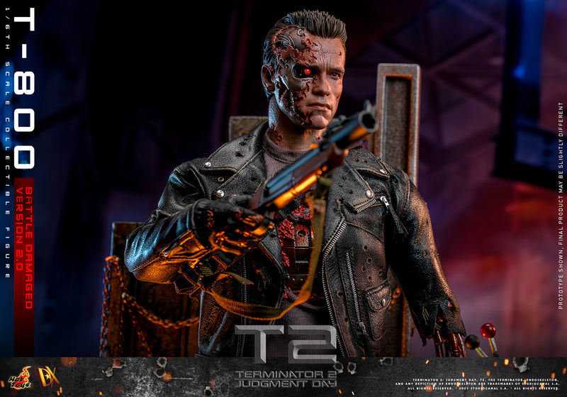 Load image into Gallery viewer, Hot Toys - Terminator 2 Judgement Day - T-800 (Battle Damaged Version 2.0)
