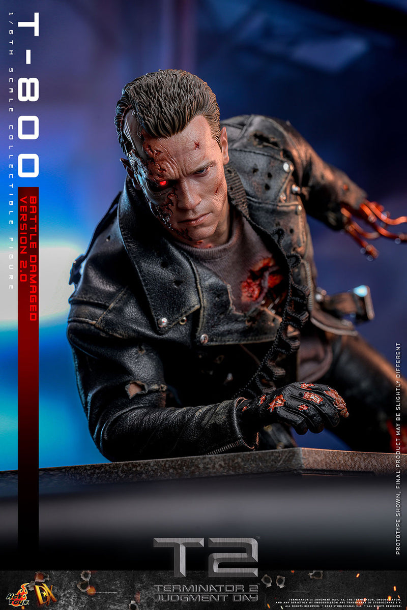 Load image into Gallery viewer, Hot Toys - Terminator 2 Judgement Day - T-800 (Battle Damaged Version 2.0)
