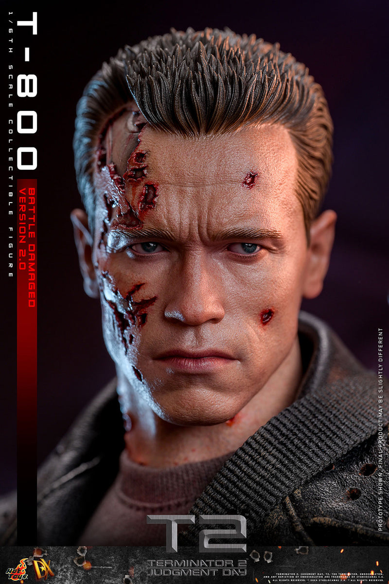 Load image into Gallery viewer, Hot Toys - Terminator 2 Judgement Day - T-800 (Battle Damaged Version 2.0)
