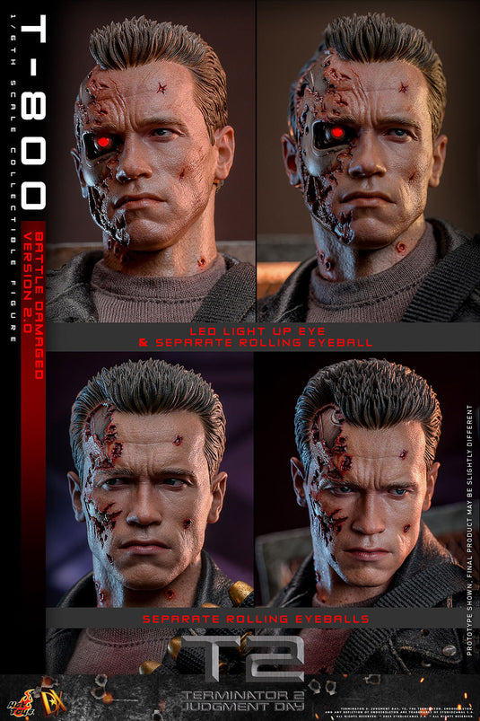 Hot Toys - Terminator 2 Judgement Day - T-800 (Battle Damaged Version 2.0)