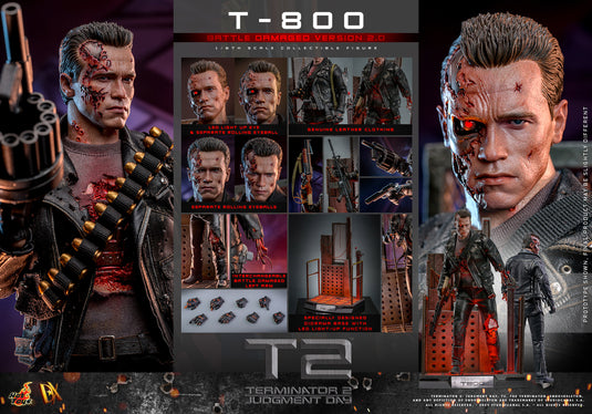 Hot Toys - Terminator 2 Judgement Day - T-800 (Battle Damaged Version 2.0)