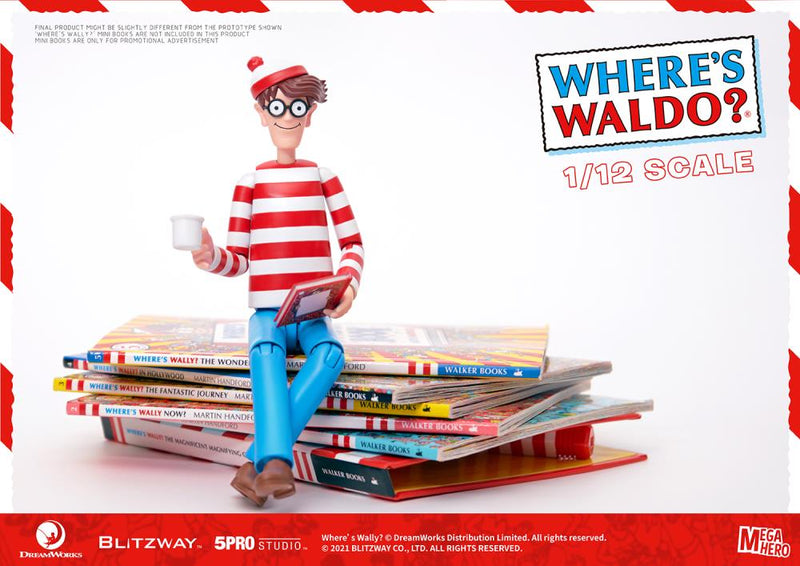 Load image into Gallery viewer, Blitzway - MEGAHERO Where&#39;s Waldo: Waldo 1/12 Scale Figure
