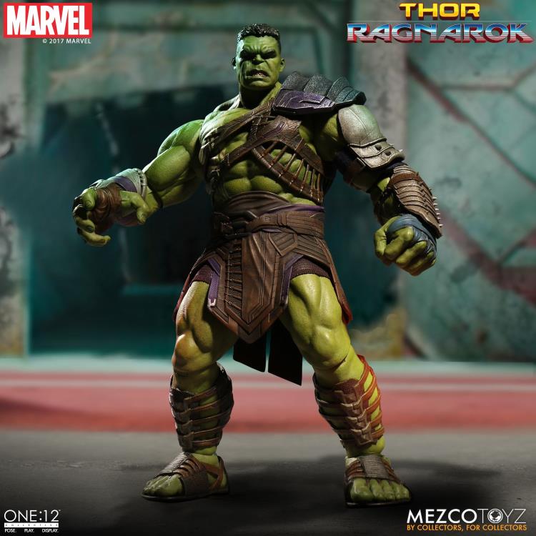 Load image into Gallery viewer, Mezco Toyz - One:12 Thor Ragnarok Gladiator Hulk Action Figure

