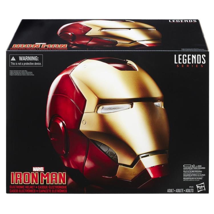 Load image into Gallery viewer, Marvel Legends - 1/1 Scale Iron Man Electronic Helmet Prop Replica
