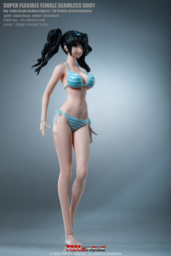 Load image into Gallery viewer, TBLeague - Anime Girl Super-Flexible Seamless Body with Head - Large Bust Body in Pale S36
