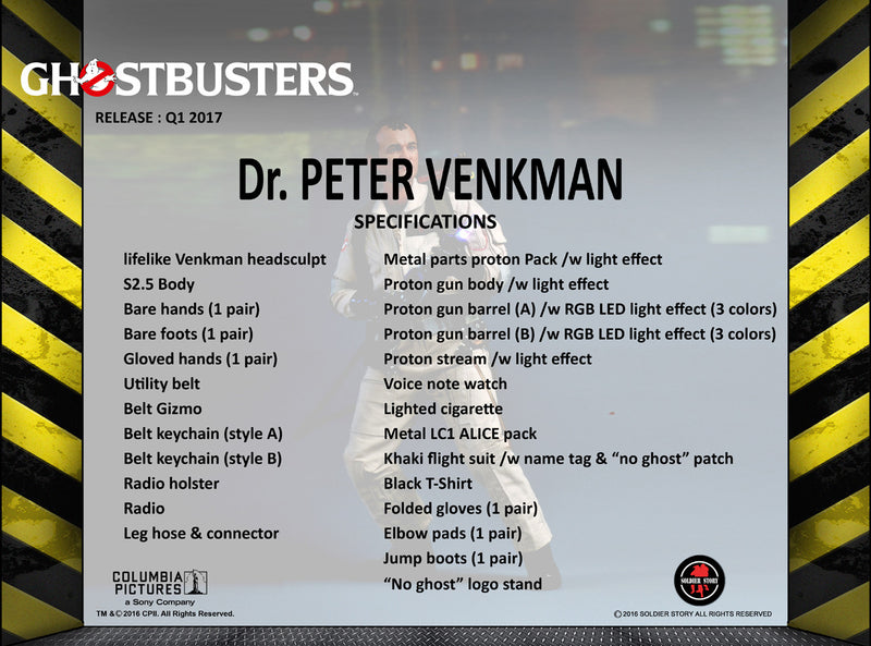 Load image into Gallery viewer, Soldier Story - GHOSTBUSTERS 1984 - Dr. PETER VENKMAN - Special Edition
