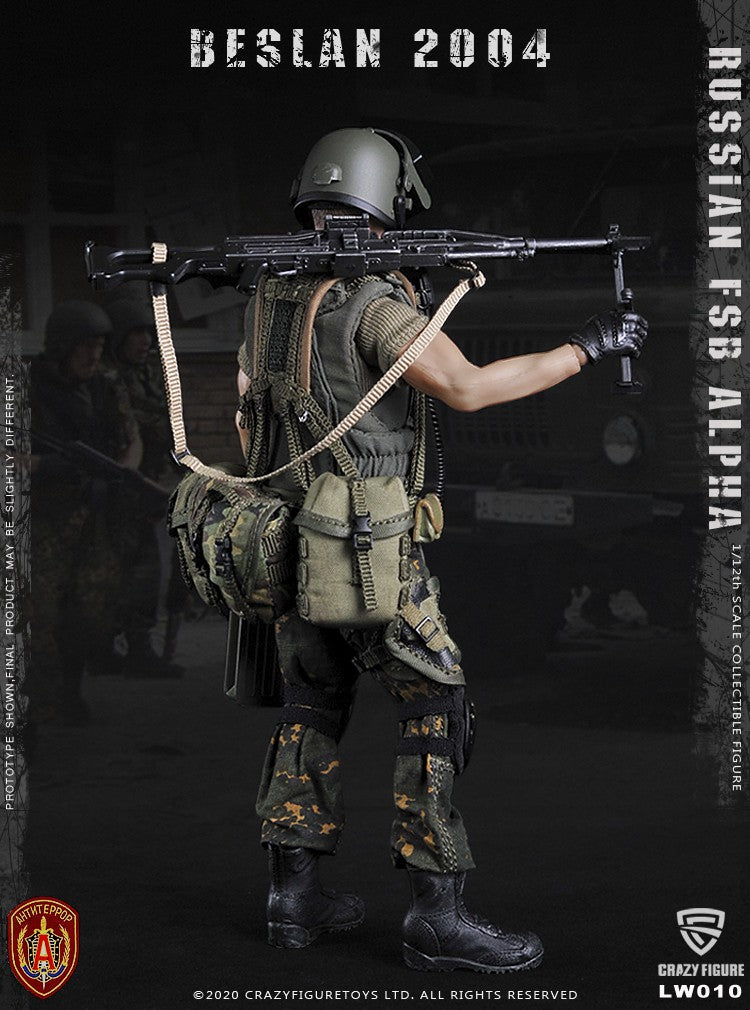Load image into Gallery viewer, Crazy Figure - 1/12 Russian Alpha Special Forces: Russian Machine Gunner
