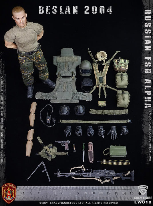 1/12 15cm Action Figure Solider Model Russian Alpha Special Forces Heavy  Shield Soldier Figure