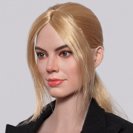 1/6 TBLeague Large Bust Suntan Seamless Body Blonde Hair Female Head Figure  Toy
