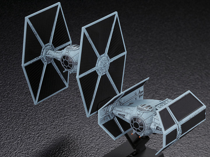 Load image into Gallery viewer, Bandai - Star Wars Vehicle Model - 007 Tie Advanced &amp; Tie Fighter Set (1/144 Scale)
