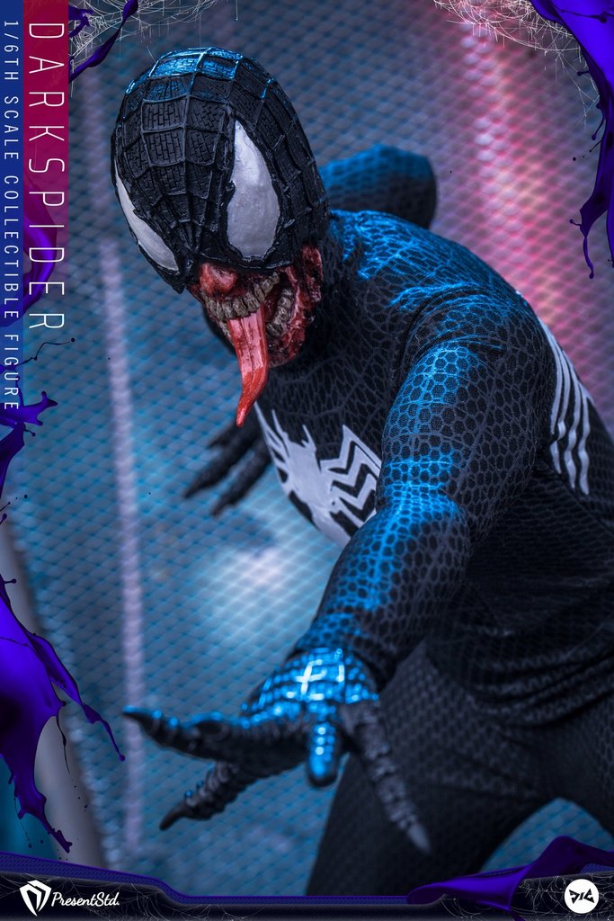 Load image into Gallery viewer, Present Studio X DJ Custom - Dark Spider Figure - Exclusive Version
