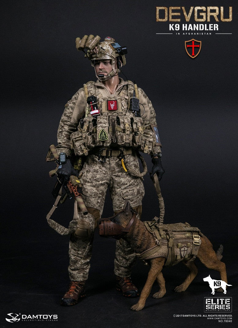 Load image into Gallery viewer, Dam Toys - DEVGRU K9-handler in Afghanistan with Dog
