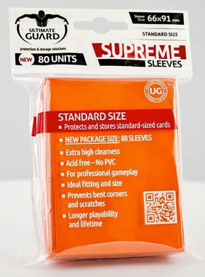 Ultimate Guard - Supreme Sleeves 80 Units - Orange