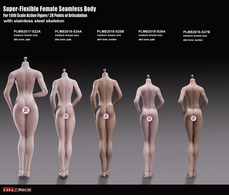 Load image into Gallery viewer, TBLeague - Super-Flexible Female Seamless Body - S24A 278mm Pale
