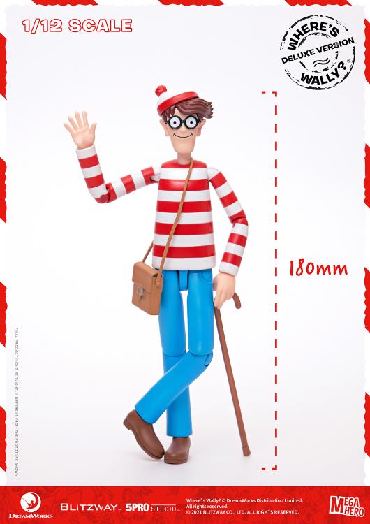 Load image into Gallery viewer, Blitzway - MEGAHERO Where&#39;s Waldo: Waldo Deluxe 1/12 Scale Figure
