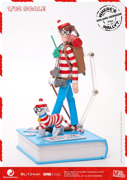 Load image into Gallery viewer, Blitzway - MEGAHERO Where&#39;s Waldo: Waldo Deluxe 1/12 Scale Figure
