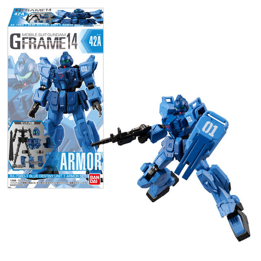 Bandai - Mobile Suit Gundam: G-Frame Vol. 14 - RX-79BD-1 Blue Destiny Unit 1 Armor and Frame Set