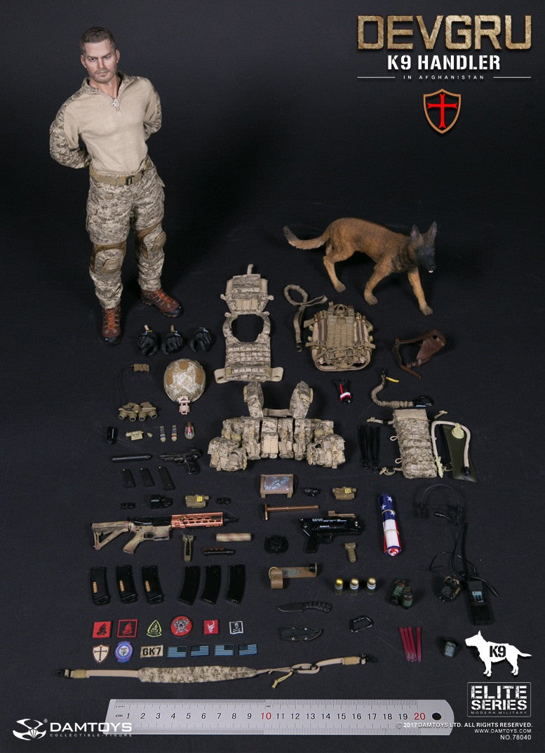 Load image into Gallery viewer, Dam Toys - DEVGRU K9-handler in Afghanistan with Dog
