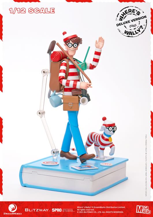 Load image into Gallery viewer, Blitzway - MEGAHERO Where&#39;s Waldo: Waldo Deluxe 1/12 Scale Figure
