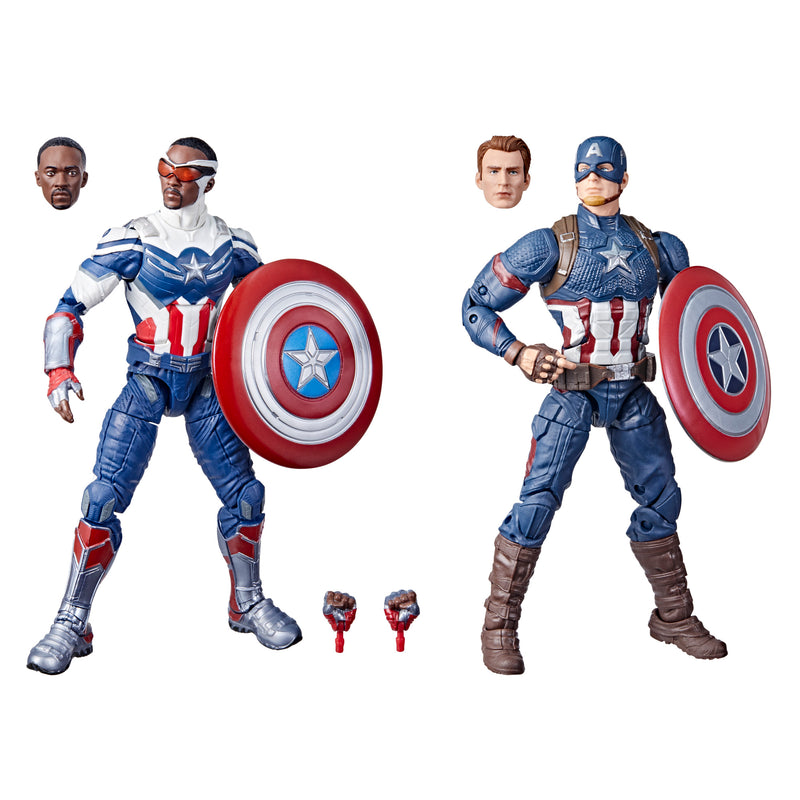 Marvel Legends Captain America 2 Pack MCU Steve Rogers Sam