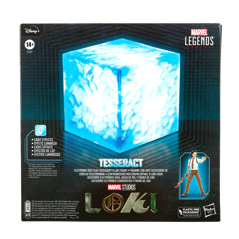 Load image into Gallery viewer, Marvel Legends - Infinity Saga: 1/1 Scale Tesseract Electronic Role Play Accessory and Loki Figure set
