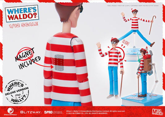 Blitzway - MEGAHERO Where's Waldo: Waldo Deluxe 1/12 Scale Figure