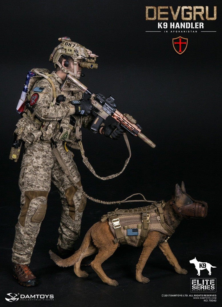 Load image into Gallery viewer, Dam Toys - DEVGRU K9-handler in Afghanistan with Dog
