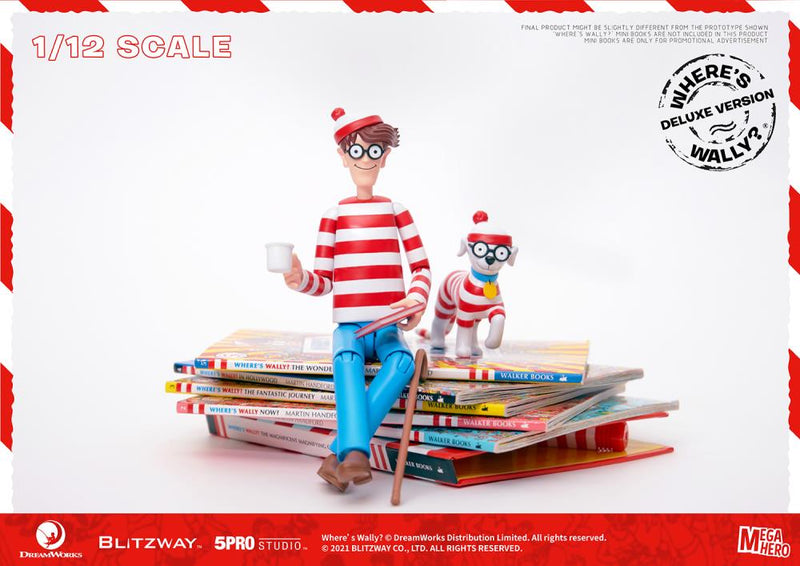 Load image into Gallery viewer, Blitzway - MEGAHERO Where&#39;s Waldo: Waldo Deluxe 1/12 Scale Figure
