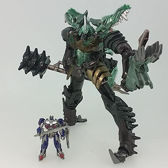 Load image into Gallery viewer, Transformers Movie 10TH Anniversary - MB-09 Dinoride Grimlock &amp; Optimus Prime
