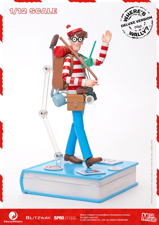 Load image into Gallery viewer, Blitzway - MEGAHERO Where&#39;s Waldo: Waldo Deluxe 1/12 Scale Figure
