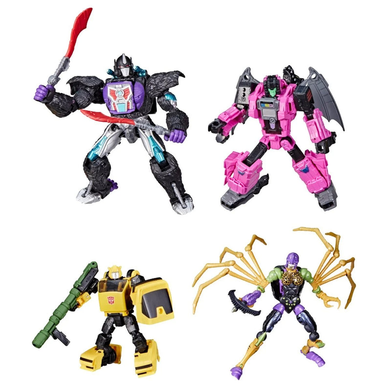 Load image into Gallery viewer, Transformers War for Cybertron Trilogy: Buzzworthy Bumblebee - Worlds Collide Set of 4
