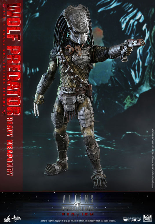 Hot Toys - Aliens vs Predator Requiem: Wolf Predator Heavy Weaponry ...