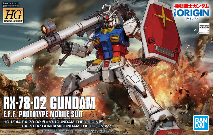 Load image into Gallery viewer, High Grade The Origin 1/144 - 026 RX-78-02 Gundam E.F.F. Protoype Mobile Suit
